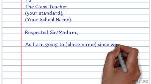 The example letter below shows you a general format for a formal or business letter. Leave Letter Requesting Leave On Attending A Festival Your Home Teacher