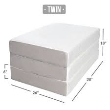 Milliard Memory Foam Tri Fold Mattress Walmart Com In 2020 Twin Mattress Size Memory Foam Mattress Foam Mattress