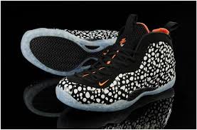 Black And White Foams Nike Air Foamposite One Men Shoes In Black White Orange Discount Nike Shoes Nike Basketball Shoes Nike Air Jordan Shoes