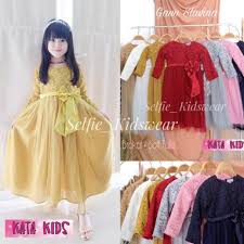 Anda bisa menjual produk merek terkenal atau bisa juga membuat merek produk. Gaun Slavina Gaun Pesta Anak Gaun Muslim Anak Cantik Origial By Kata Kids Shopee Indonesia