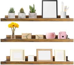 Small simple floating stand drawer. Buy Giftgarden 36 Inch Large Floating Shelves For Wall Set Of 3 Rustic Picture Ledge Wall Shelf For Bedroom Kitchen Bathroom Living Room Nursery Display 3 Different Sizes Online In Indonesia B087rg2l6l