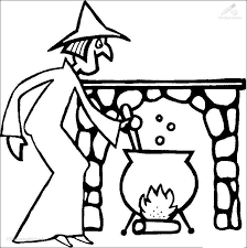 1001 Ausmalbilder Jahreszeit Halloween Hexe Ausmalbild