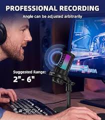 Amazon.com: SPKPAL USB Microphone PC, Podcast Microphone w/ RGB Light, Mute  Button, Gain Knob PS4/5, Mac, Phone, Gaming Mic w/ Pop Filter, Metal Stand,  Headphones Jack Streaming, Recording, Chat (ME6S) : Musical