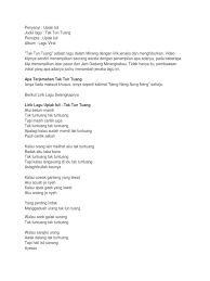 Kalau anda nak tahu, maksud tak tun tuang adalah bunyi atau muzik yang dihasilkan oleh gendang atau rabana yang dipukul sehingga menjadi irama. Aku Belum Mandi Usill