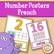 Number Anchor Charts 0 To 20 With Ten Frames Monster Theme French