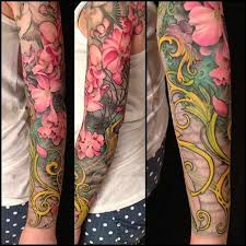 Floral Sleeve Tattoo1 Jpg 635 635 Sleeve Tattoos For Women Floral Tattoo Sleeve Flower Tattoo Sleeve