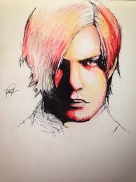 Hi 🧍🏻‍♀️ I wanted to share a drawing of Leon I've just finished today 💗