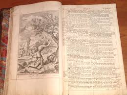 1701 Oxford Illustrated Bible Cain Abel Oldest Bible Engraving Illustration Bible Museum