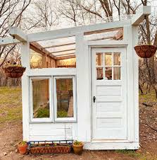 Here are a few ideas for cheap greenhouses that can be put together in a day or two: You Won T Believe This Diy Greenhouse Made Of Upcycled Windows And Doors Midwest Living