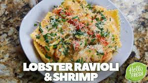 Maybe you would like to learn more about one of these? Lobster Ravioli With Shrimp Hellofresh Lobster Ravioli In A Creamy Tomato Tarragon Sauce Youtube