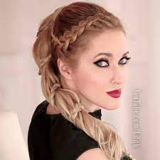 Lilith Moon Spiral Pony Front Dutch Braid Long Straight Hair Hair Styles Braided Hairstyles