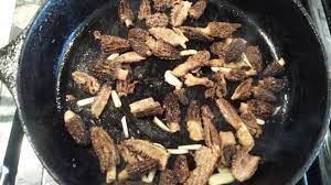 Deglaze with white wine and reduce by half. Meatless Monday Israeli Couscous With Asparagus Spinach Morel Mushrooms Goodmotherdiet