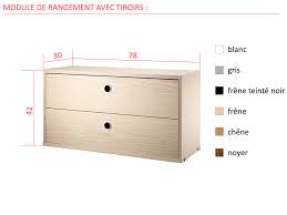 A vendre deux meubles de rangement (2×) le deuxième est identique à celui sur la photo. Meuble Bas 4 Tiroirs String System