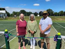 West Norfolk Lawn Tennis Club in North Runcton officially opens resurfaced  courts