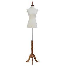 Songmics Female Mannequin Torso Body Dress Form With Tripod Stand Small 2 4 Size 33 25 34 Non Straight Pinnable A Mannequin Torso Body Dress Mannequins