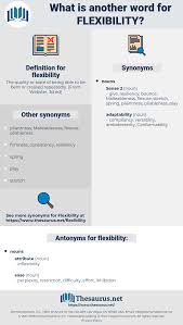 Synonyms For Flexibility Thesaurus Net