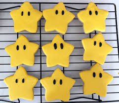 Super Mario Star Cookies Star Cookies Cookie Decorating Mario Star