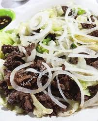 Ingredients 1 Lb Sirloin Roast Beef Or Carabao Meat Sliced Thinly 1 Large Onion Sliced Like Onion Rings 1 Tsp Pork And Beef Recipe Pangasinan Ethiopian Food