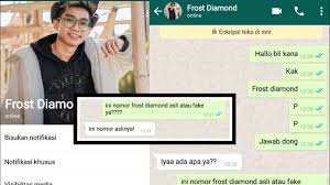 We just didn't send you that email or generate that link.… Nomor Wa Frost Diamond Asli Masnurul