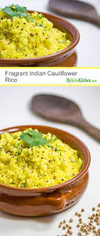 The Best Indian Cauliflower Rice Recipe Fragrant Vegetarian Side Dish Recipe Indian Cauliflower Rice Vegetarian Side Dishes Indian Cauliflower