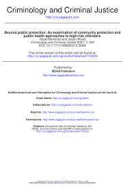 Pdf Beyond Public Protection