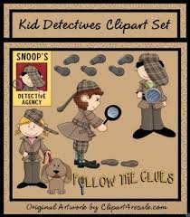Kid Detectives Clip Art Detective Proyectos Dibujos Infantiles