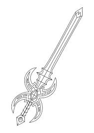 I love how it turned out, and it looks like so much fun to color! Coloring Page Sword Coloring Pages Sword Drawing Free Printable Coloring Pages