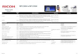 Ricoh Mp C3004 C3504 Product Guide V5 22 Jun Manualzz