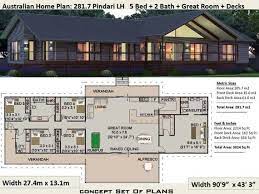 Acreage 5 Bedroom House Plan 281 7 Pindari 281 M2 3024 Sq Foot Country Style House Plans Australia Australian Homestead Designs Country Style House Plans House Plans Australia House Plans For Sale