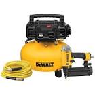 Dewalt 6 Gal. 18-Gauge Brad Nailer and Heavy-Duty Pancake Electric Air Compressor Combo Kit (1-Tool) DWFP1KIT