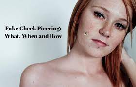 Fake Cheek Piercing What When And How Cheek Piercings Dimple Piercing Piercing