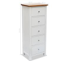 Homfa 6 drawer chest, storage dresser cabinet, with solid wood frame and wide storage space, 23.6 l x 15.7 w x 46.6 h inches tall nightstand end table cabinet, modern accent decor furniture. Vidaxl Tall Chest Of Drawers 17 7 X12 6 X45 3 Solid Oak Wood Vidaxl Com