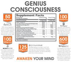 It contains a range of proven, effective brain boosters, and the doses are very generous across the board. Laproteina Es The Genius Brand Genius Consciousness 25 Serv