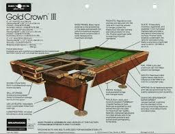 1979 Brunswick Gold Crown Iii Jpg Diy Pool Table Pool Table Billiards