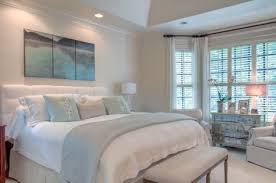 Bedroom Ideas Furniture Placement In Bay Window Neutral Colors With A Hint Of Color Master Bedroom Windows Relaxing Master Bedroom Bedroom Interior