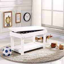 YouHi Kids Activity Table with Board for Bricks Activity Play Table (White  Double Table) : Amazon.ca: Home