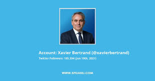 His birthday, what he did before fame, his family life, fun trivia facts, popularity rankings, and more. Xavier Bertrand Twitter Followers Statistics Analytics Speakrj Stats