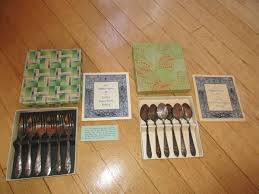 Loxley Pastry Fork and Ice Cream Spoon Nickel Silver Sheffield England Sets 