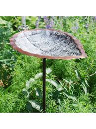 More images for achla bird bath » Aspen Leaf Brass Bird Bath By Achla Gardener S Supply