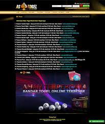 Astogel Situs Togel Terbesar Pesan Website