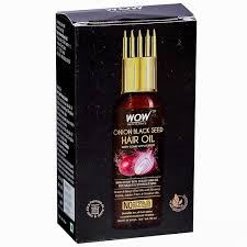 Nourishing scalp & hair oil: Buy Wow Skin Science Onion Black Seed Hair Oil With Comb Applicator 50 Ml Online Sastasundar Com