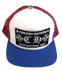 Pre Owned Chrome Hearts Ch Hollywood Trucker Hat Red White Blue Modesens