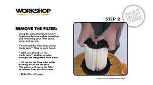 This filter is suitable for wet or dry pickup. How To Change Replace Wet Dry Vacuum Filter Youtube