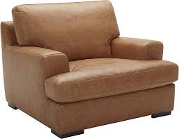 Amazon Com Stone Beam Lauren Down Filled Oversized Leather Living Room Accent Armchair With Hardwo Living Room Leather Accent Arm Chairs Living Room Accents