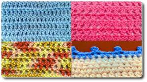 Puntos tejidos a crochet, ganchillo o gancho paso a paso fácil y rápido de tejer en video tutorial, puntos tejidos para cobija, . Puntos Basicos De Crochet