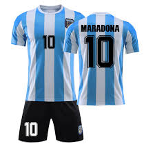 Argentina 1990 home football shirt soccer jersey retro sz m. Famous Argentina Football Player Maradona Jersey Souvenir Maradona Football Jersey Sets Buy Football Jersey Maradona Football Jersey Football Jersey Sets Product On Alibaba Com