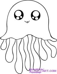 Once you are done with drawing this one, why not draw an ocean scene! Orasnap Cool Jellyfish Drawings Easy