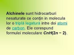 Atomii de carbon, datorită caracterului electroneutru au proprietatea de a se lega între ei prin covalenţă în lanţuri sau catene de lungimi variabile (structuri aciclice) sau în cicluri (structuri ciclice), iar substanţele astfel formate se numesc hidrocarburi (sau compuşi organici). Alchine Material Realizat De Prof Doina Tanase Colegiul