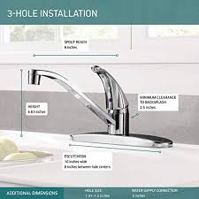 To whoever created the under mount sink, i bow down in your presence. Peerless Single Handle Kitchen Sink Faucet Chrome P110lf Kitchenfaucets Com