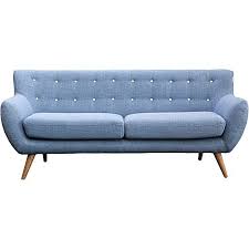 Channel Mid Century Styling In Your Living Room With The Button Back Design Of The Sigma 3 Seater Sofa Blue From 6ixty Sofa Sofa Shop Seater Sofa